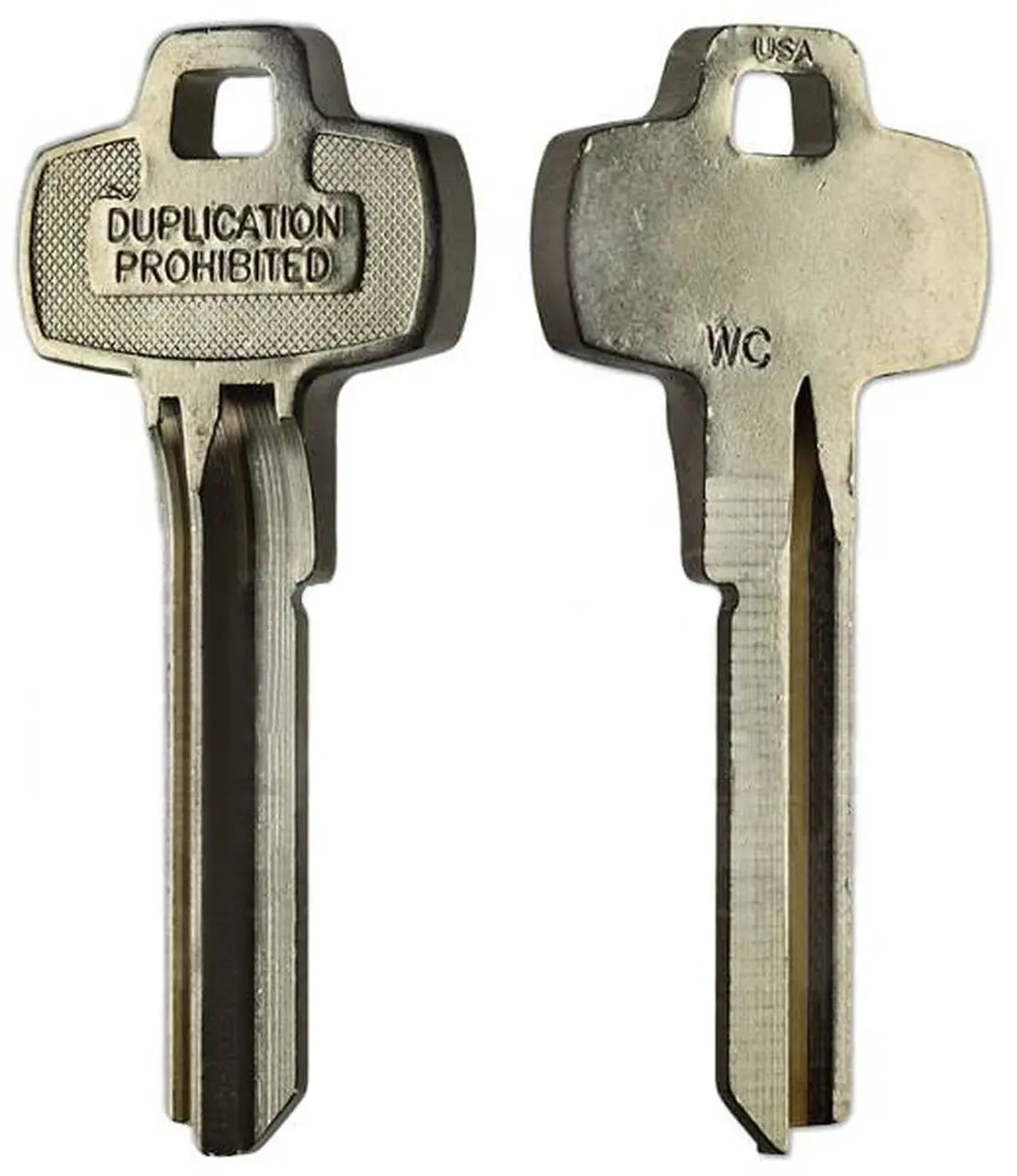 Kaba Ilco 1A1WC1 Look-Alike Best WC Key Blank, Nickel Silver
