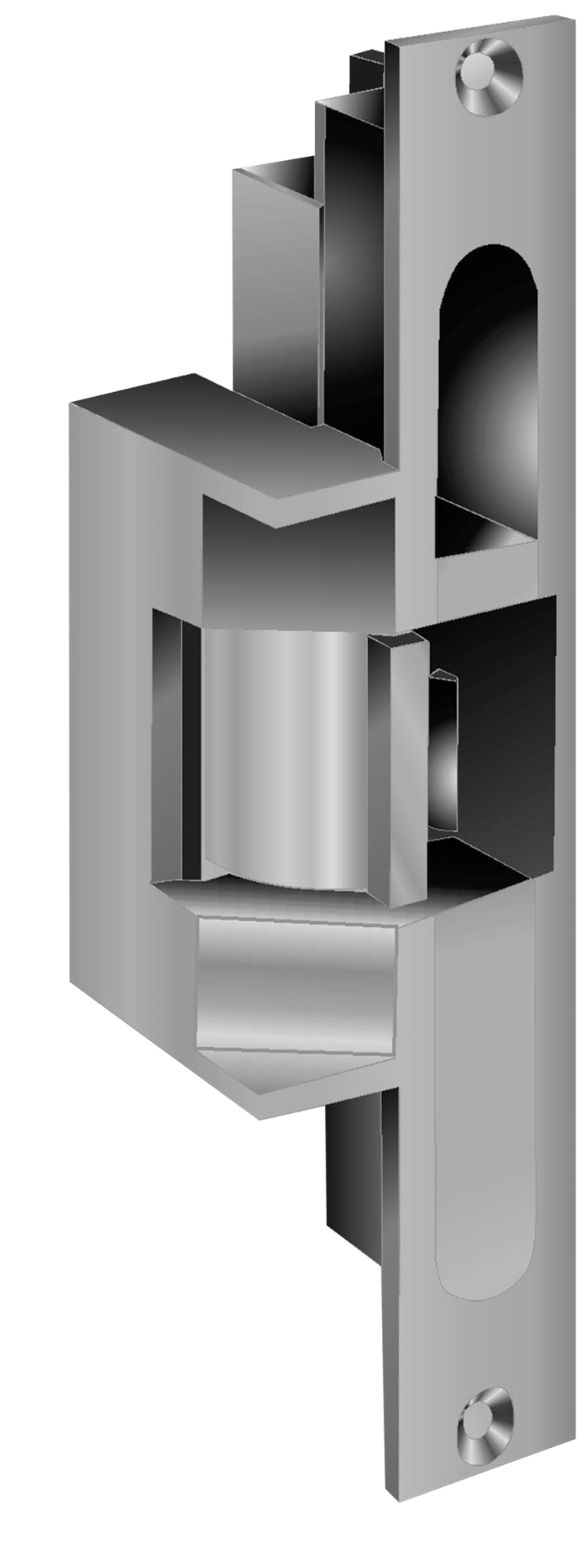 HES 310-3-1 12D 630 Fail Secure, Complete 12VDC Electric Strike, 1" Keeper, Satin Stainless Steel