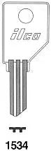 Kaba Ilco 1534 Shaw Walker Key Blank – Nickel-Plated Brass, SW1 Keyway