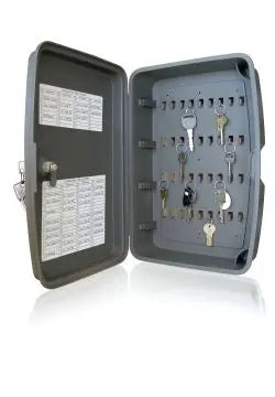 Lucky Line 61400 36 to 108 Hook Key Cabinet Gray