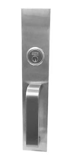 Marks USA M99F/32D Fixed Pull Night Latch Trim with Rim Cylinder, SC1, Satin Stainless