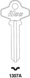 Kaba Ilco 1307A SC6 Schlage Key Blank – Nickel-Plated Brass