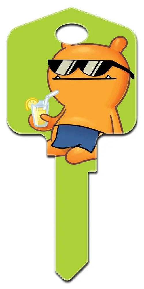 SC1-UD1 UGLYDOLLS "Wage" Orange Character House Key Blank Schlage Keyway