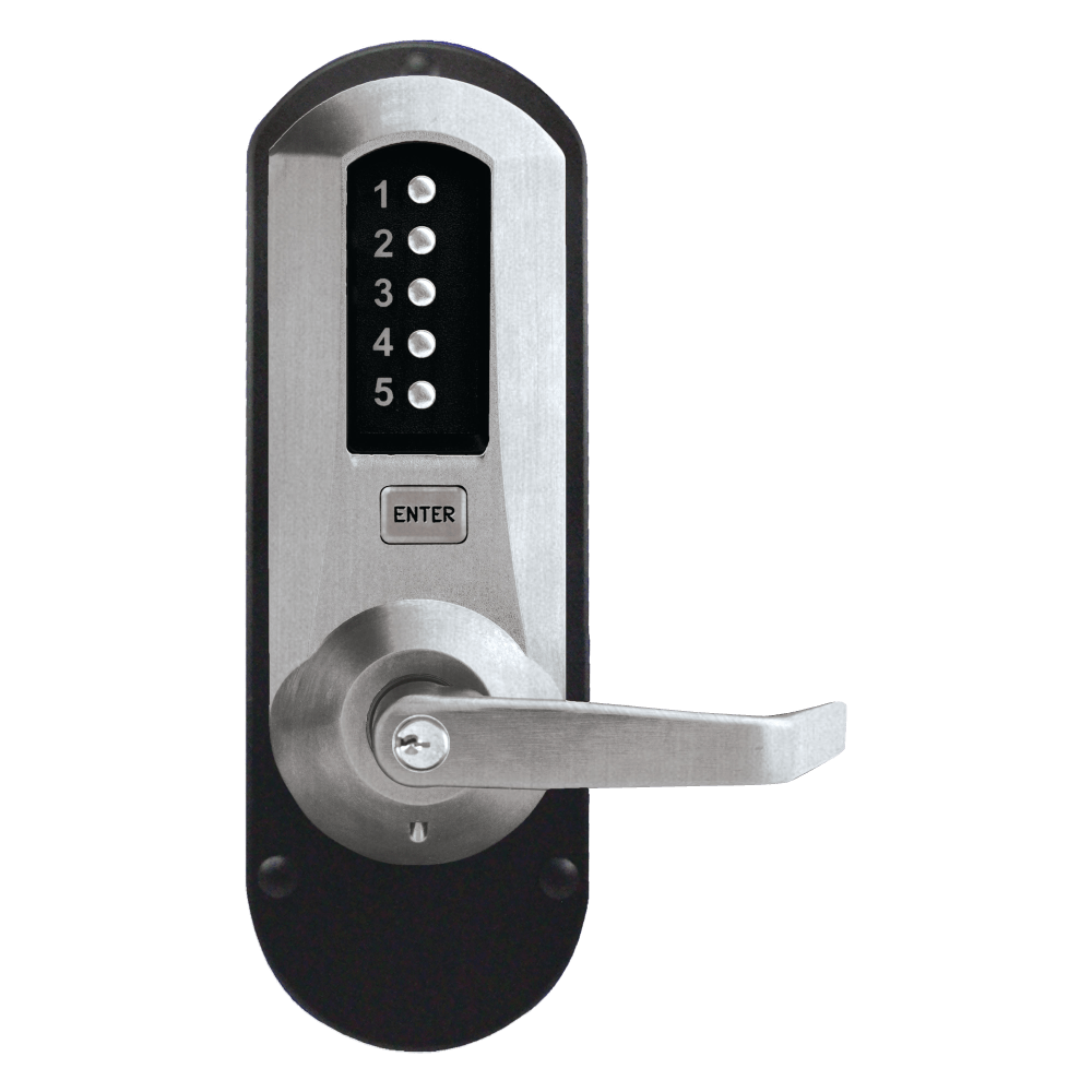 DormaKaba 5010XKWL-26D-41 Exit Trim, Winston Lever, KIL, Kaba 90 Keyway, Satin Chrome