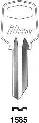 Kaba Ilco 1585 Key Blank – Mexico Lock, Nickel-Plated Brass