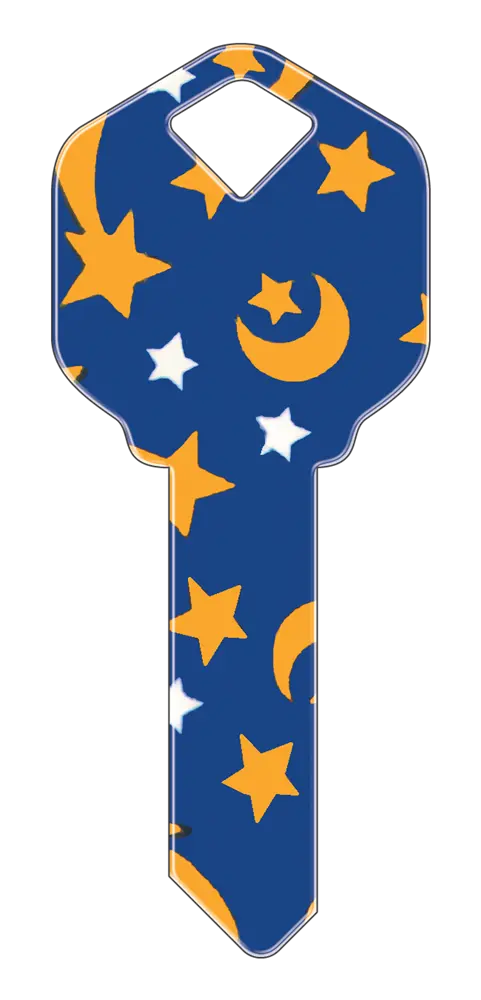 SC1-HK5 Happy Keys Schlage Moon & Stars
