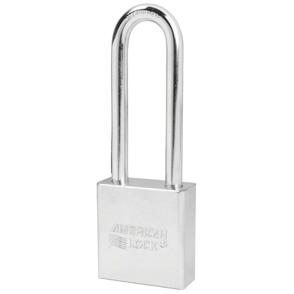 American Lock A5202 Solid Steel Padlock 1-3/4" Body, 3" Tall 5/16" Diameter Shackle, Keyed Different