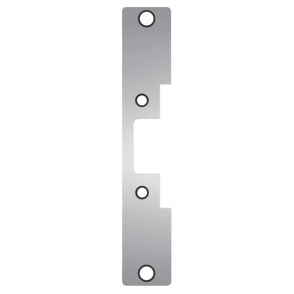 HES 502 630 Faceplate Only, 5000/5200 Series, 7-15/16" x 1-7/16", Flat with Radius Corners, Satin Stainless Steel