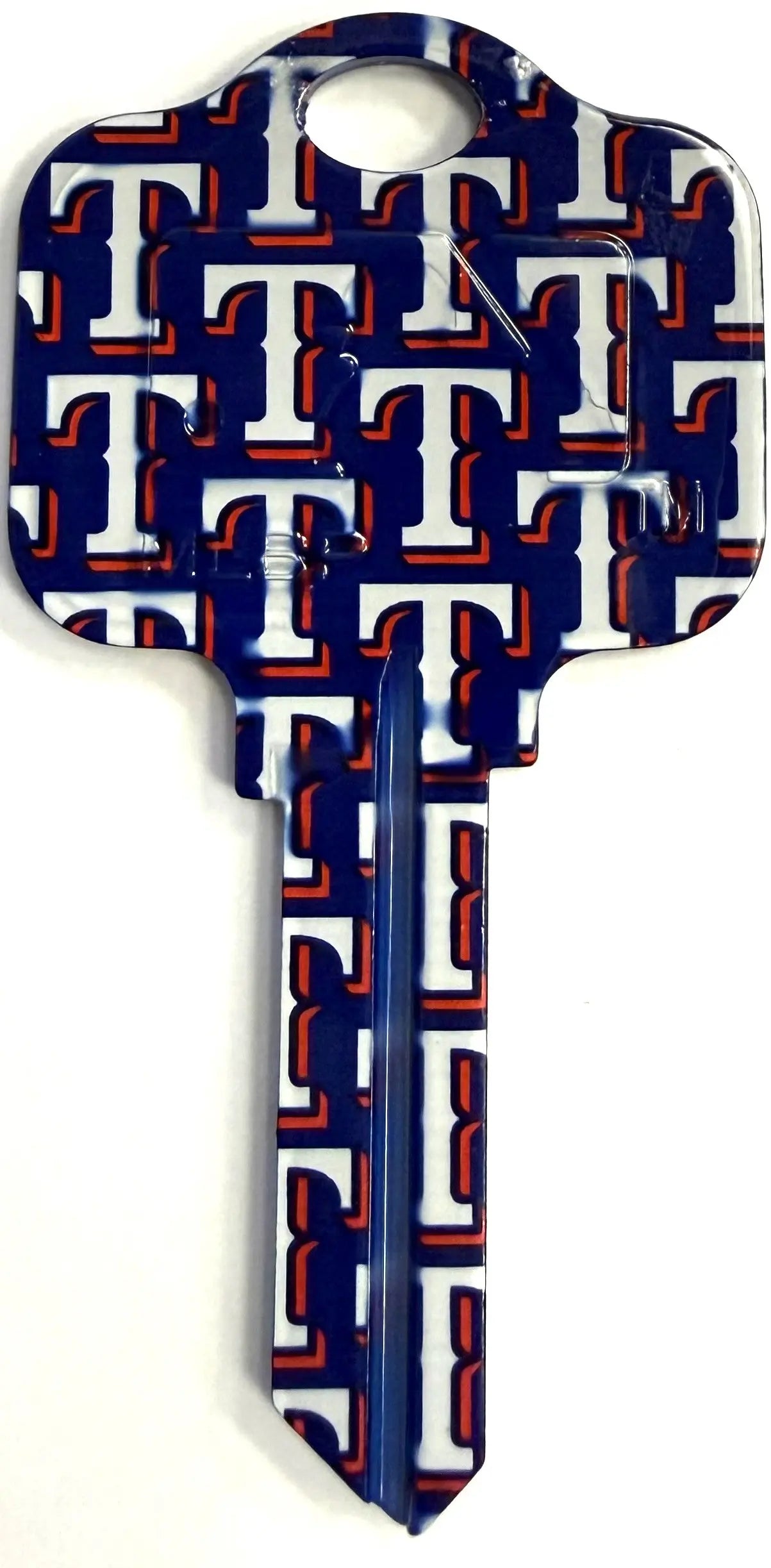 Kaba Ilco KW1-MLB-TEXAS RANGERS House Key Blank KW Keyway "T" Logo