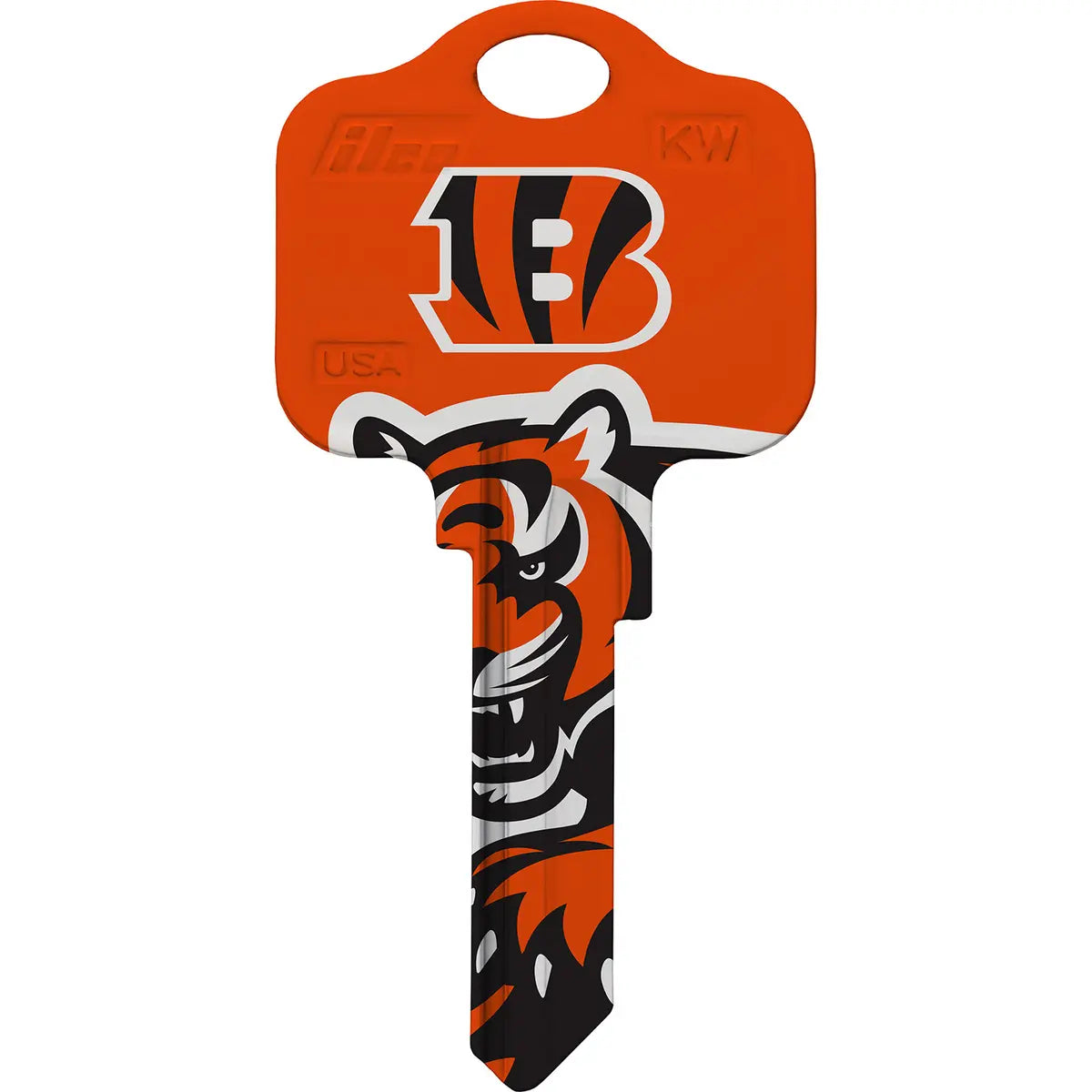 Kaba Ilco KW1-NFL-BENGALS Cincinnati Bengals Football House Key Blank KW Keyway