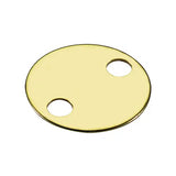Lucky Line 26022 1-1/4" Solid Brass Key Tag with 2 Holes 100 Per Display Box