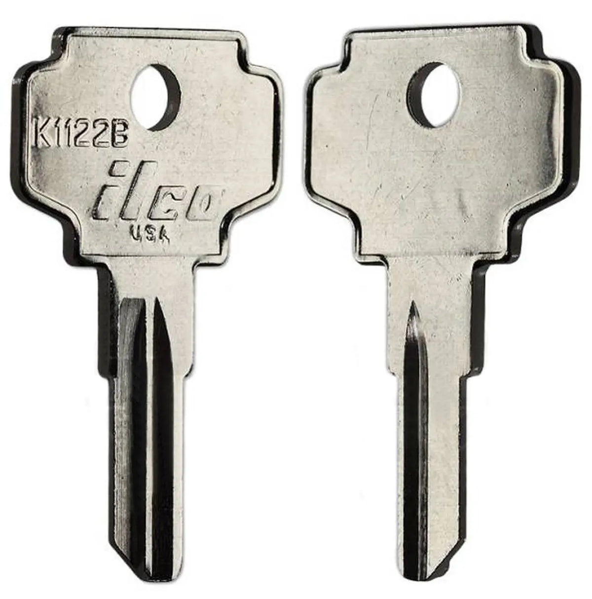 Kaba Ilco K1122B Bargman Key Blank – Nickel-Plated Brass