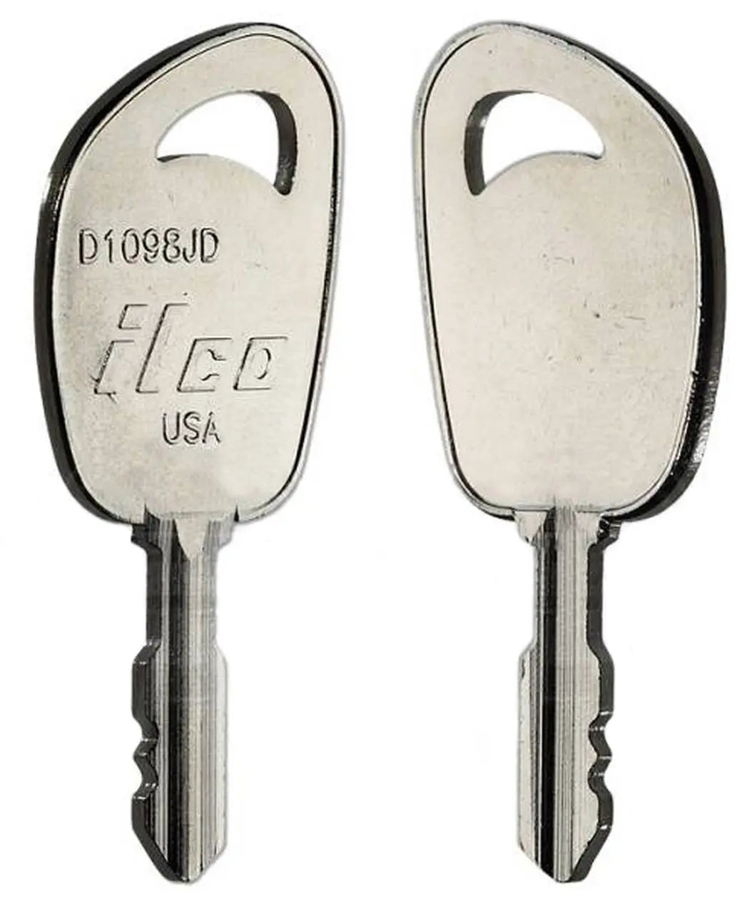 Kaba Ilco D1098JD John Deere Lawn Tractor Key Blank – Nickel-Plated Brass, JD Keyway
