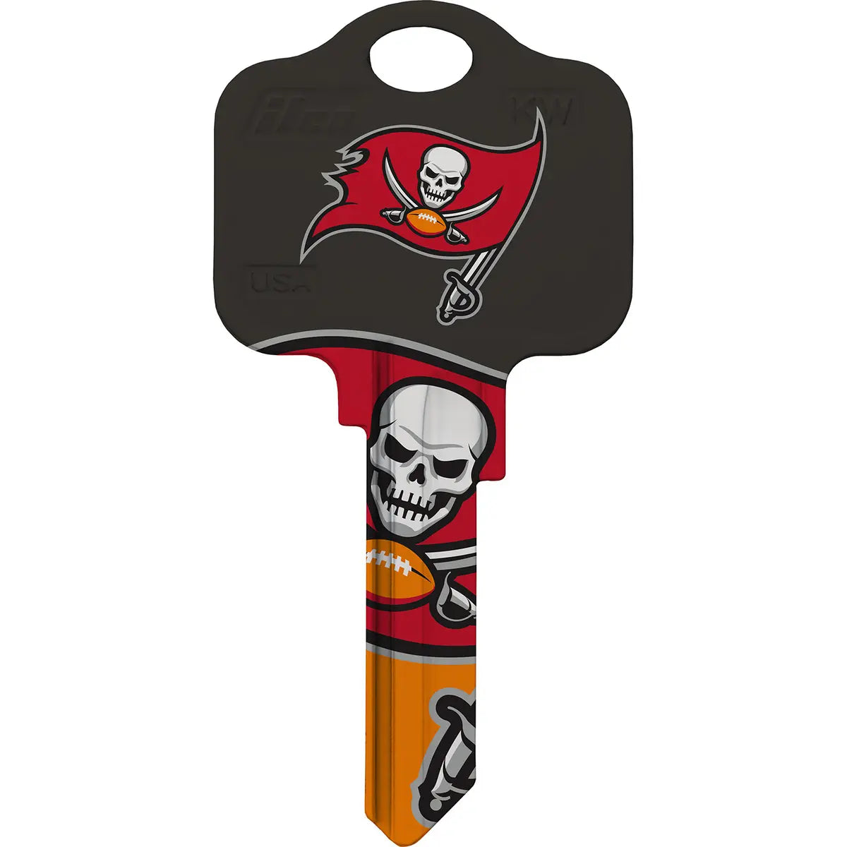 Kaba Ilco KW1-NFL-BUCCANEERS Tampa Bay Buccaneers Football House Key Blank KW Keyway