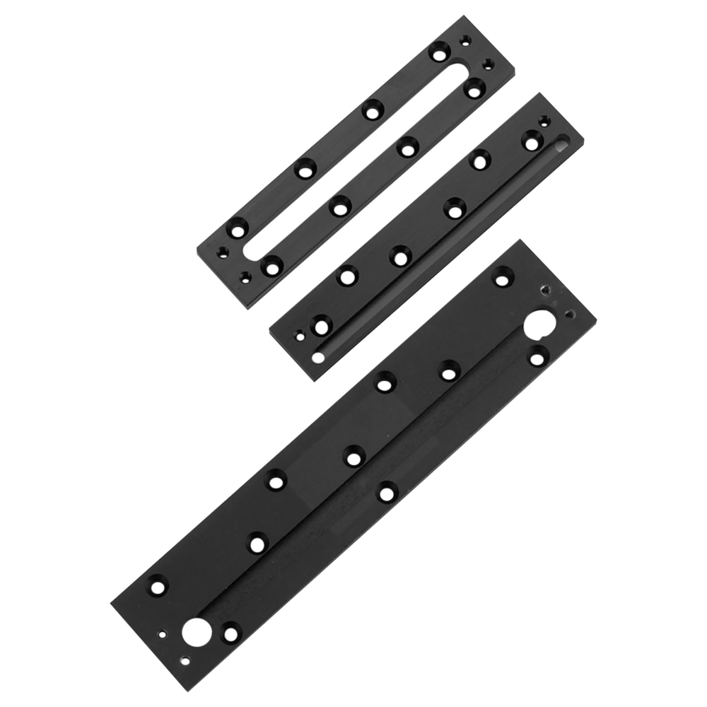 Securitron CWB-32BK Concrete/Wood Bracket, M32, Black Anodized Aluminum