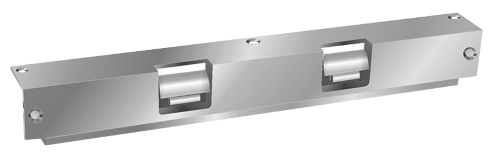 HES 310-6-30 24D 627 LCBMA Fail Secure, Complete 24VDC Electric Strike, Double, PK Keeper, 3" CTC Latchbolt & Locking Cam Monitor with Auxiliary Switch, Satin Aluminum