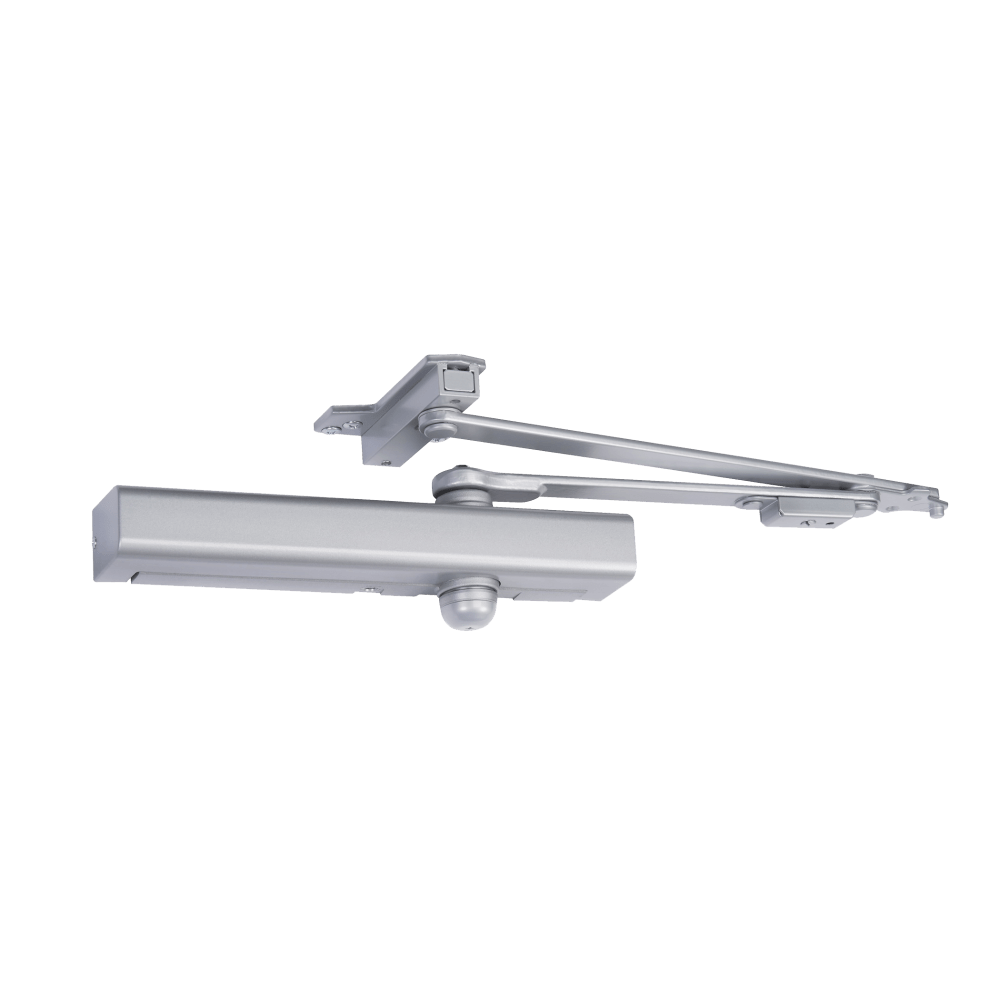 Norton UNI8301H 33-41 689 Grade 1 Surface Closer, Hydraulic Parallel Arm Push Side Mounting, Unitrol Arm, Adjustable Hold Open, Adjustable Backcheck, Plastic Cover, Size 1 to 6, Aluminum Painted Finish, Non-Handed
