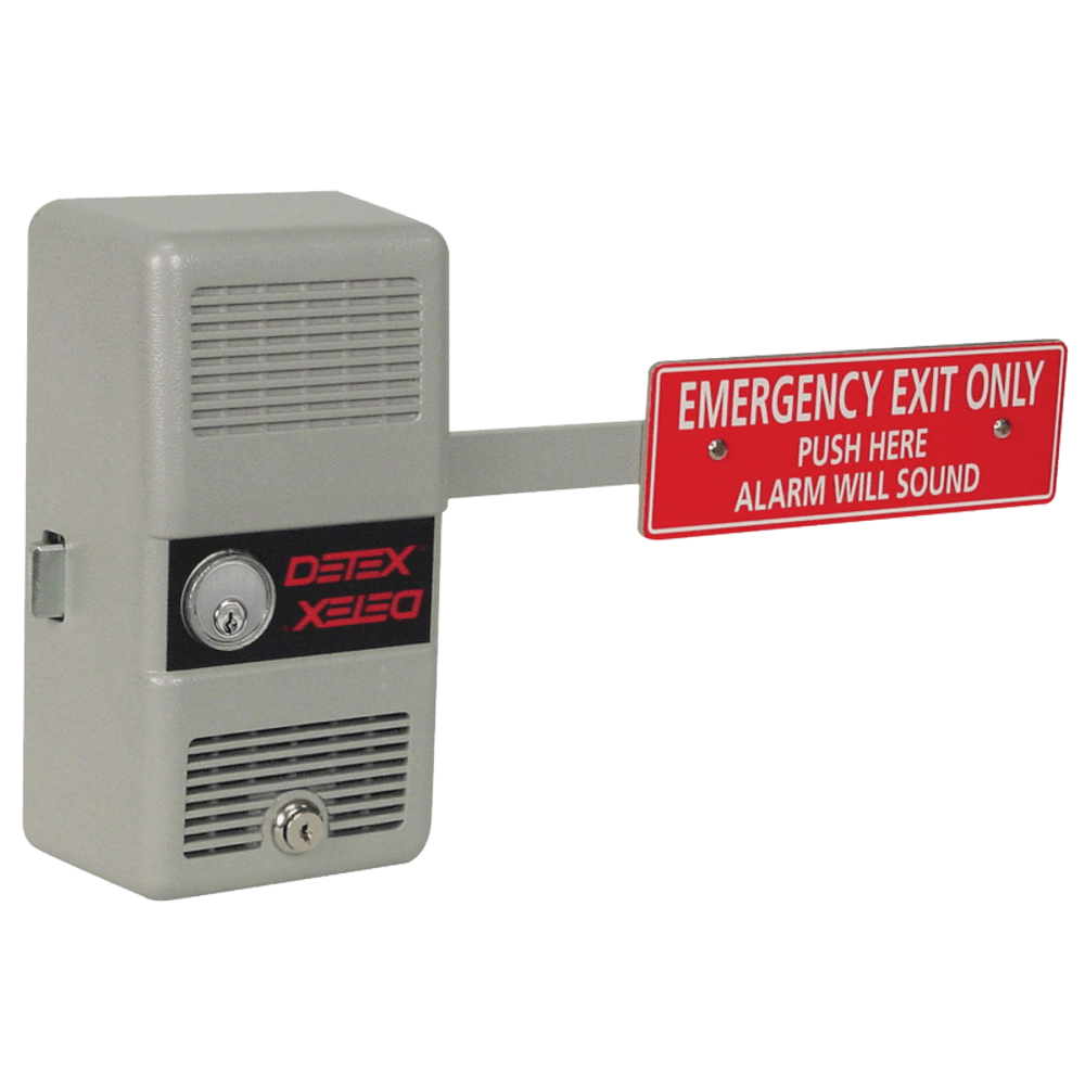 Detex ECL-230D W-CYL KA UL-Listed Panic Hardware Exit Control Lock, with Keyed Alike Cylinder, Gray Finish
