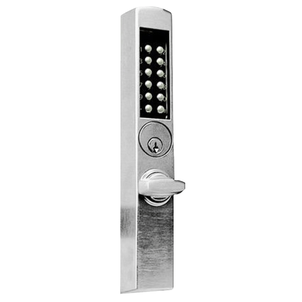 DormaKaba E3066MSNT-626-41 E-Plex 3000 for Adams Rite Deadbolts, 300 Access Codes, 9,000 Audit Events, Schlage C Keyway, Thumbturn, Satin Chrome