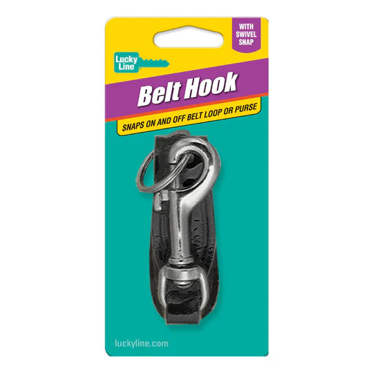 Lucky Line 45201 Leather Belt Hook with Bolt Snap 1 Per Card