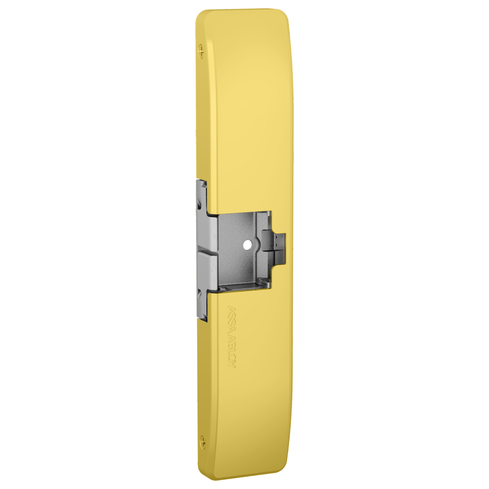 HES 9700-606 Fail Safe/Fail Secure, Complete 12/24VDC Electric Strike, Surface Mounted, 3/4" Thickness, Fire Rated, Satin Brass