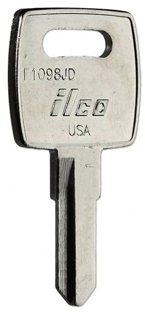 Kaba Ilco F1098JD Key Blank – John Deere Yard Tractor, Nickel-Plated Brass