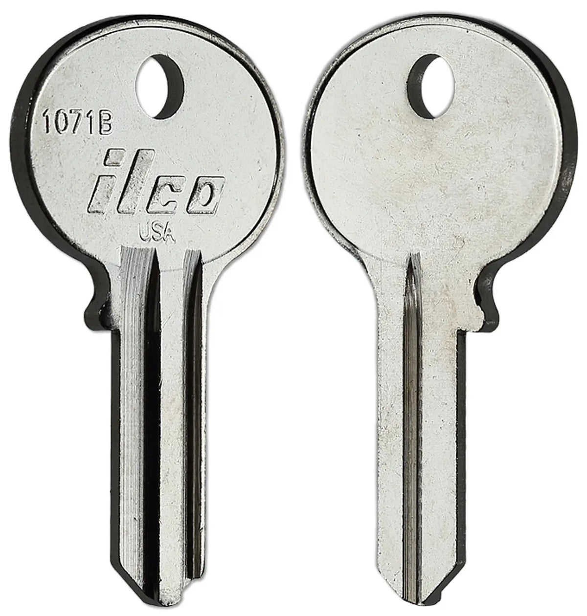Kaba Ilco 1071B Key Blank – Wilson Bohannon 20A, 4-Pin, Nickel-Plated Brass