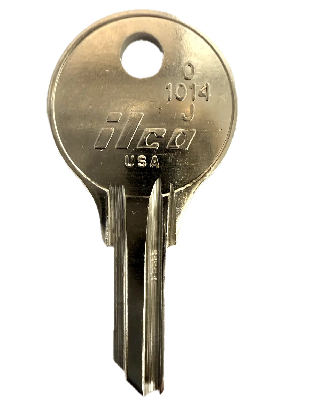 Kaba Ilco O1014J Key Blank, Nickel-Plated Brass
