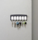 Lucky Line 60562 6-Key Tag Rack Grey 1 Per Card