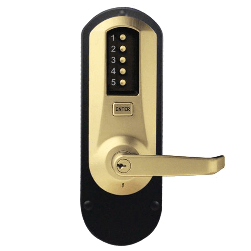 DormaKaba 5010XSWL-04-41 Exit Trim, Winston Lever, KIL, Schlage C Keyway, Satin Brass