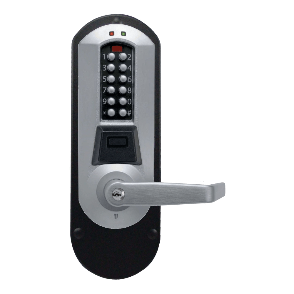 DormaKaba E5710XKWL-626-41 E-Plex 5700 Prox Exit Trim, 3,000 Access Codes, 30,000 Audit Events, KIL, Kaba 90 Keyway, Satin Chrome