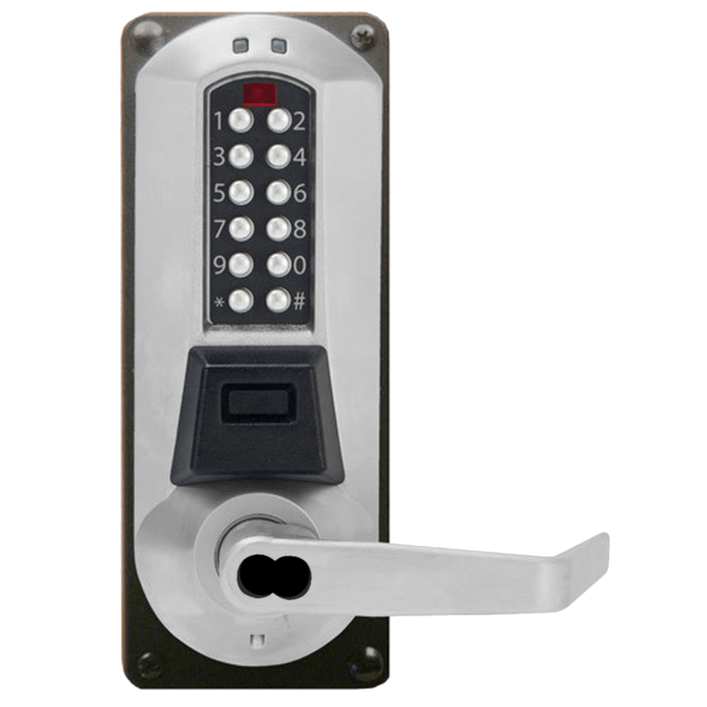 DormaKaba E5710RWL-626-41 E-Plex 5700 Prox Exit Trim, 3,000 Access Codes, 30,000 Audit Events, Sargent LFIC Prep, Less Core, Satin Chrome