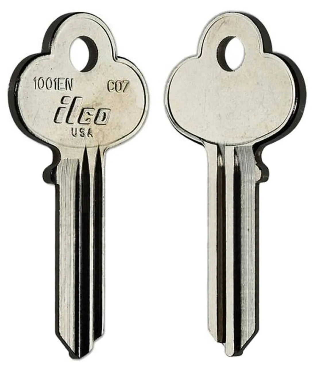 Kaba Ilco 1001EN Key Blank – CO7 Corbin Keyway, 5-Pin, Nickel-Plated Brass