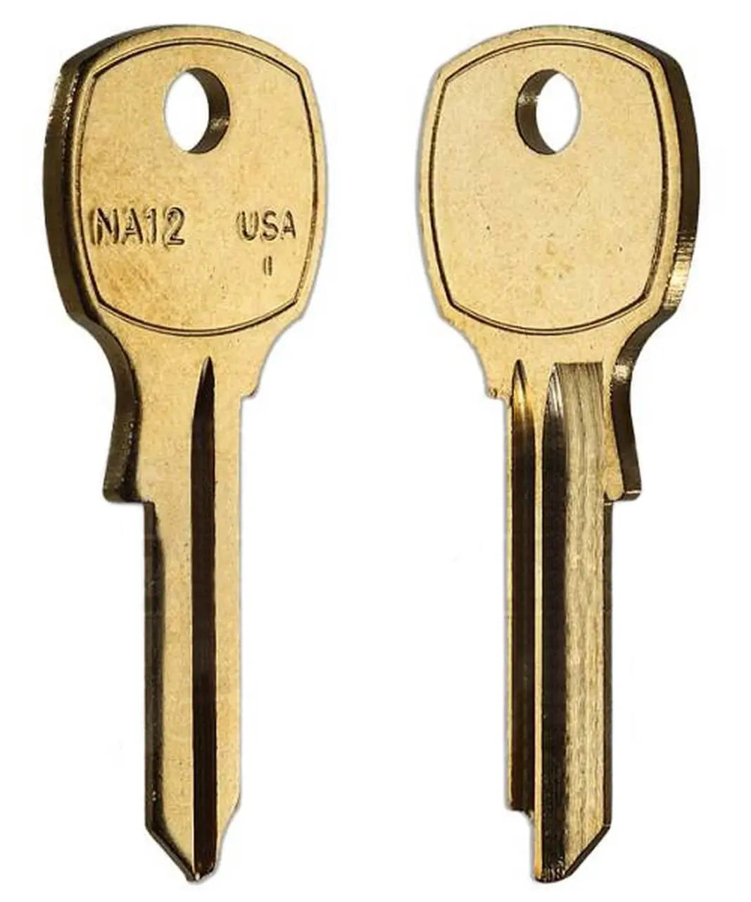 Taylor NA12-BR National/Cabinet Key Blank, Brass - 50 per box (1069LB)