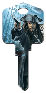 KW-D27 Disney Keys Kwikset Capt'n Jack Sparrow