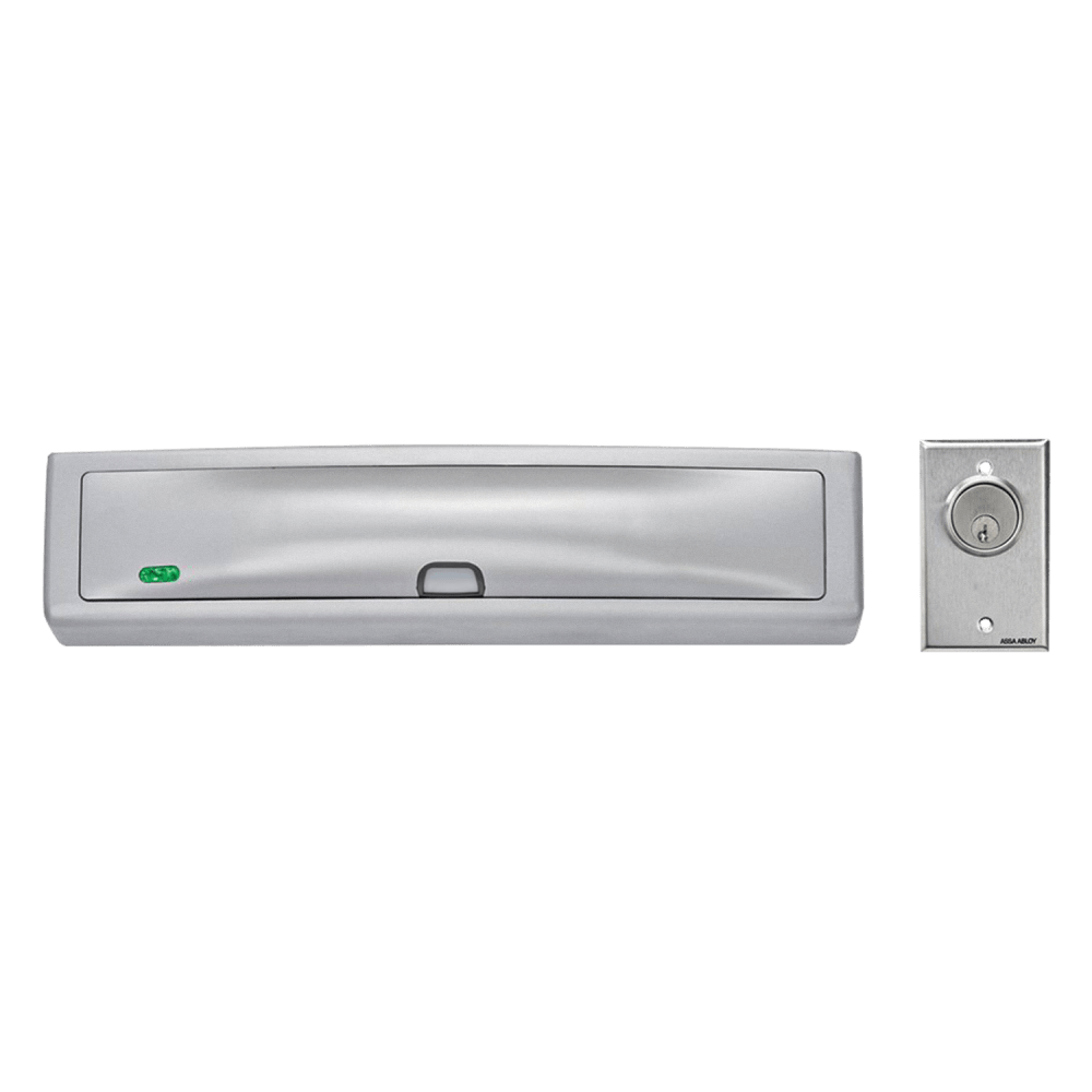 Securitron DEM680E-CA30S 628 Delayed Egress EcoMag Maglock, 1200 lbs. Holding Force, Magnetic Bond Sensor with Door Position Switch, 12/24VDC, California-Required 30 Second Timings, Satin Aluminum Clear Anodized Finish