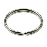 Lucky Line 76000 1/2" Split Key Ring Nickel-Plated Steel 100 Per Box