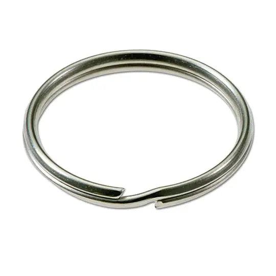 Lucky Line 76200 3/4" Split Key Ring Nickel-Plated Steel 100 Per Box
