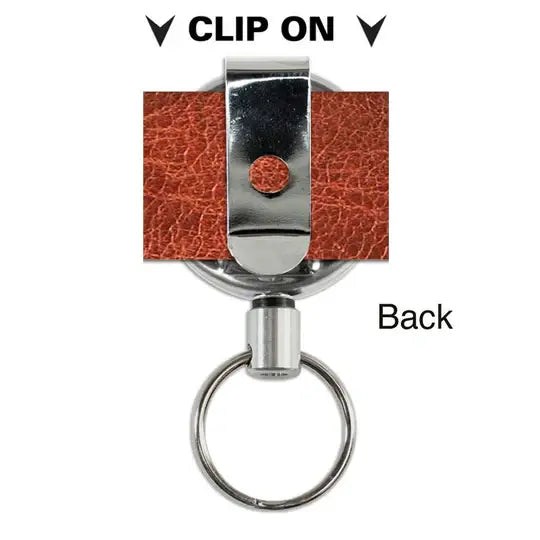 Lucky Line 46301 Mid-Size Heavy Duty Key Reel Stainless Steel 1 Per Card