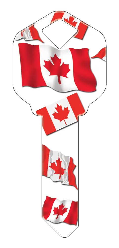 KW-HK28 Happy Keys Kwikset Canadian Flag