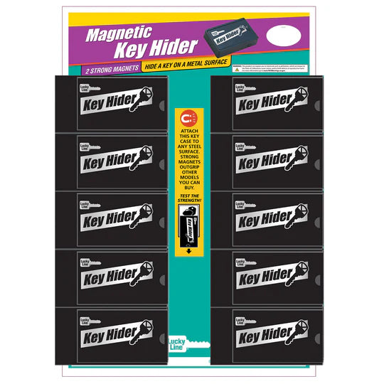 Lucky Line 91010 Large Magnetic Key Hider 10 Per Display Box