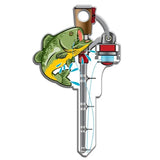 Lucky Line B117K  Fishing KeyShapes Blank,  Kwikset  KW1/KW10