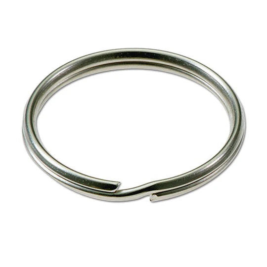 Lucky Line 79175 3" Split Key Ring Nickel-Plated Steel 20 Per Pack
