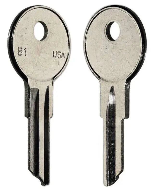 Kaba Ilco 1098M Automotive Key Blank – Briggs Keyway, Nickel-Plated Brass, B1