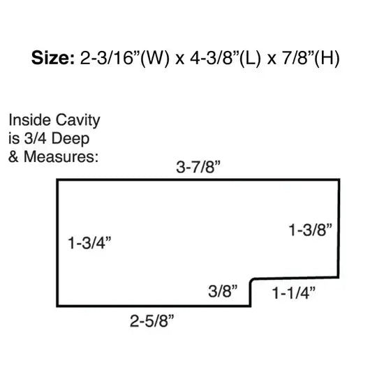 Lucky Line 91501 Jumbo Magnetic Key Hider 1 Per Card