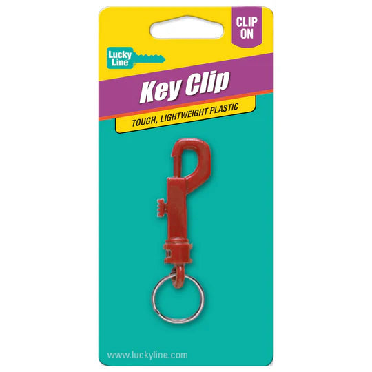 Lucky Line 41501 Plastic Key Clip with Ring 1 Per Card