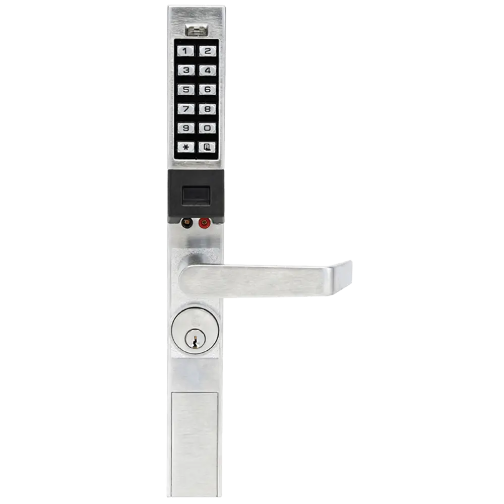 Alarm Lock PDL1300/26D Trilogy Narrow Stile, Prox, 2000 Users, 40,000 Audit Trail, Satin Chrome
