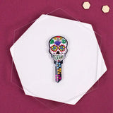 Lucky Line B136S  Sugar Skull KeyShapes Blank,  Schlage  SC1