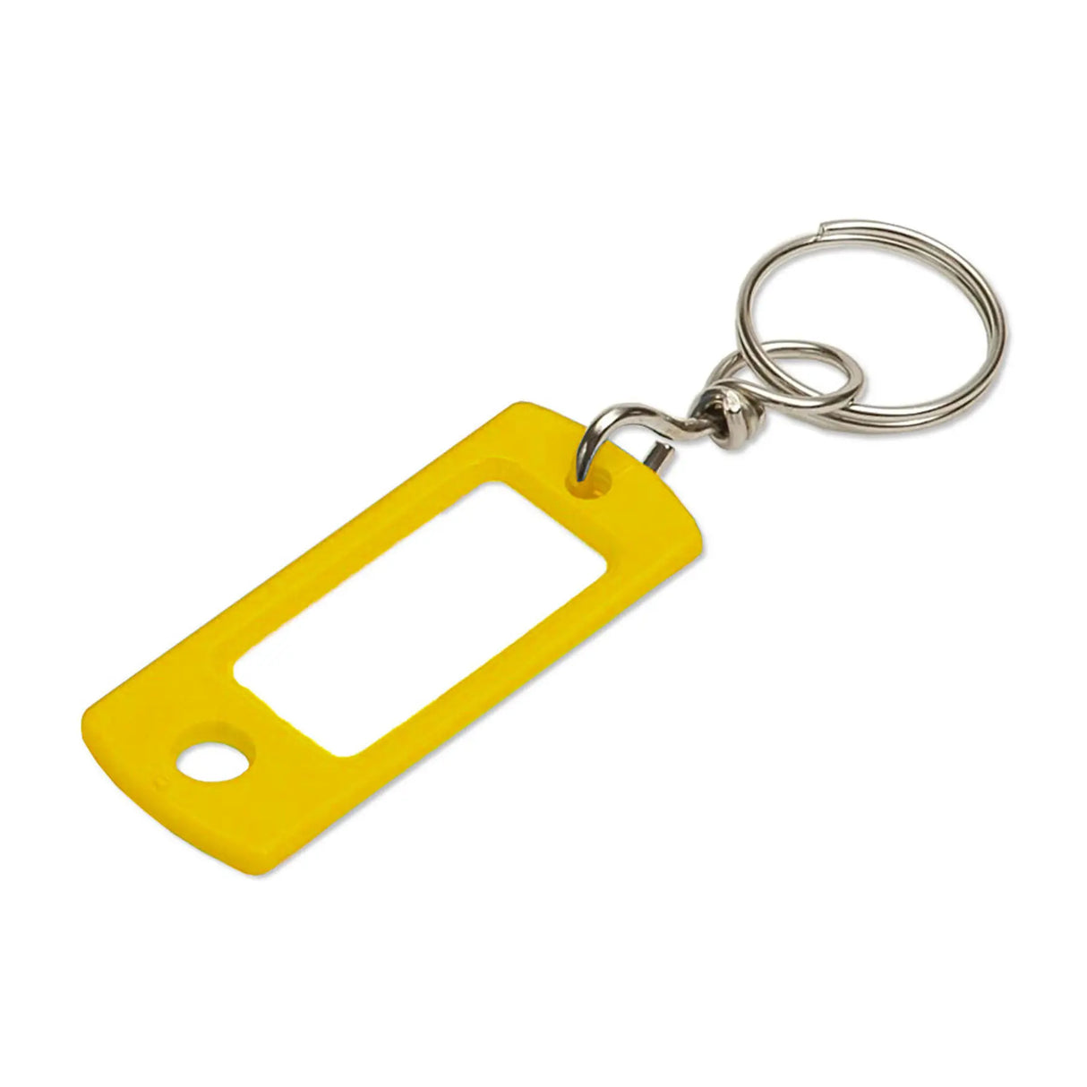 Lucky Line 16880 Key Tag with Swivel Ring Yellow 50 Per Pack