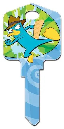 KW-D81 Disney Phineas and Ferb 'Agent P' House Key Blank KW Keyway